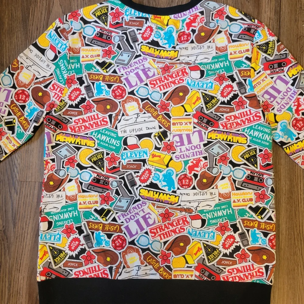 Stranger Things Peter Alexander Loungewear Pullover Sweatshirt - Picture 5 of 9